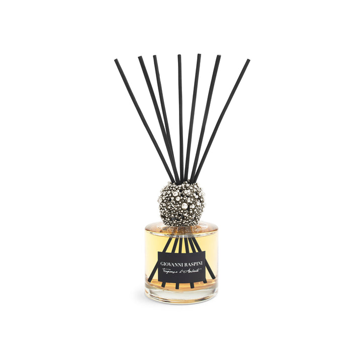 Giovanni Raspini Perlage Diffuser - Iris Dust home fragrance with white bronze decoration - XB0145