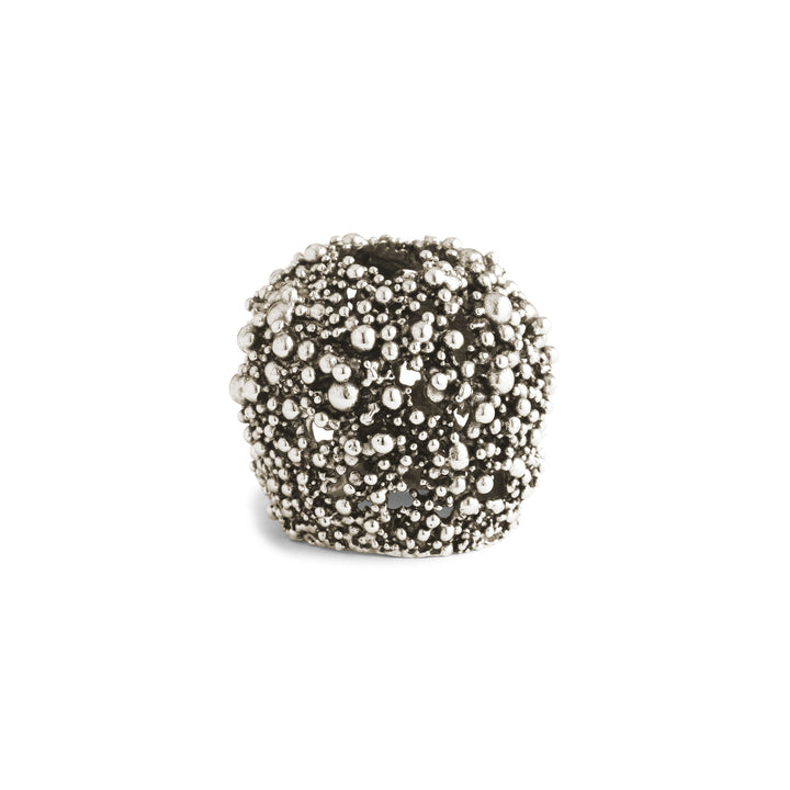 Giovanni Raspini Perlage Diffuser - Iris Dust home fragrance with white bronze decoration - XB0145