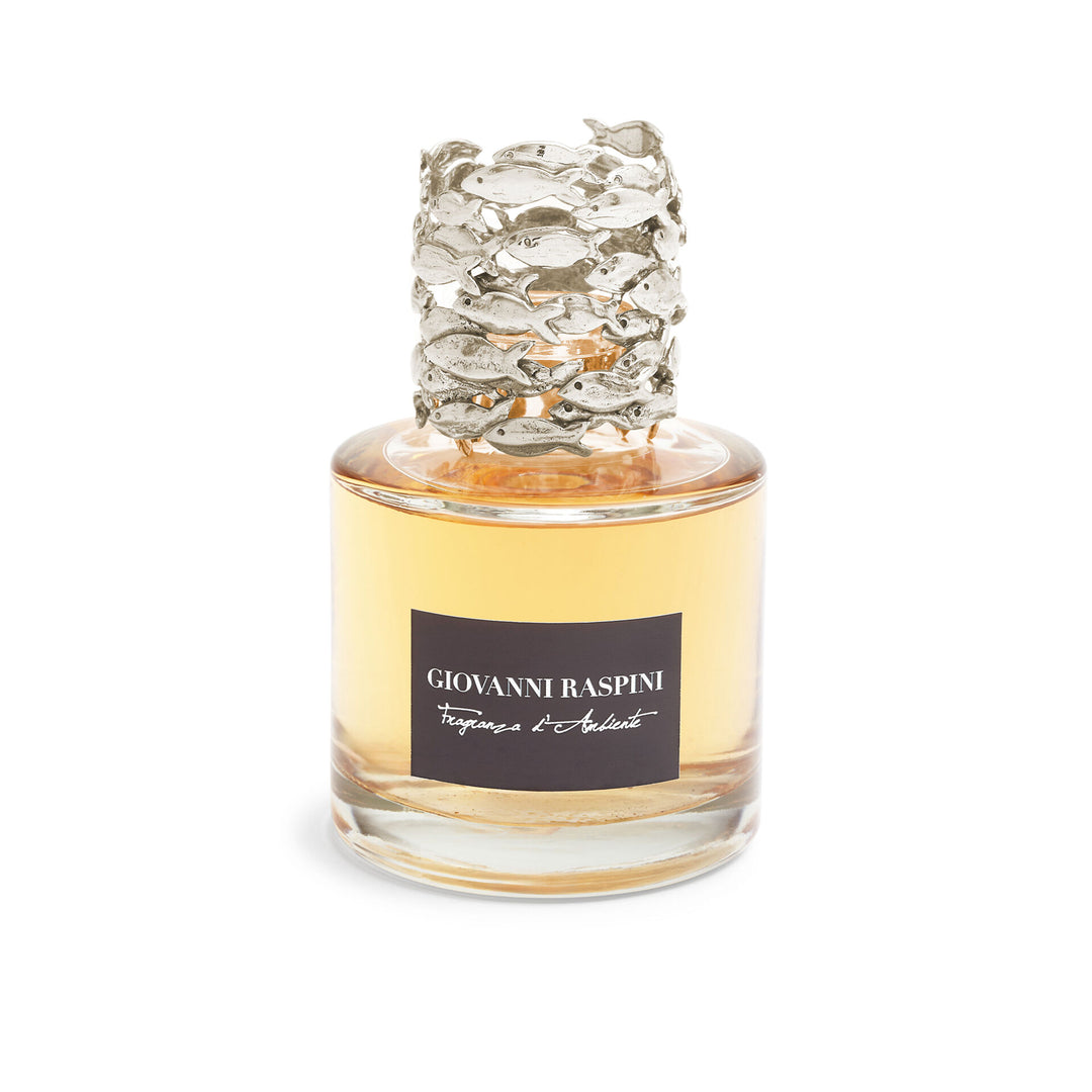 Giovanni Raspini Sardine Diffuser – Raumduft Iris Dust mit weißer Bronzedekoration – XB0148