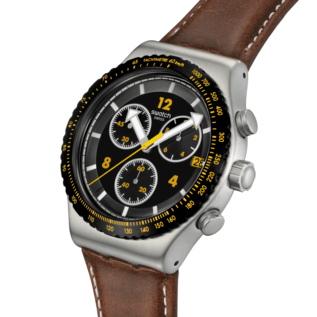 Swatch Canyon Chaser Originals Chrono Irony 43mm yvs530 watch