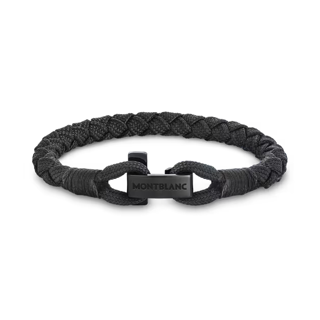 Bracelet Montblanc Montblanc avec fermoir en T noir taille M 130861 63