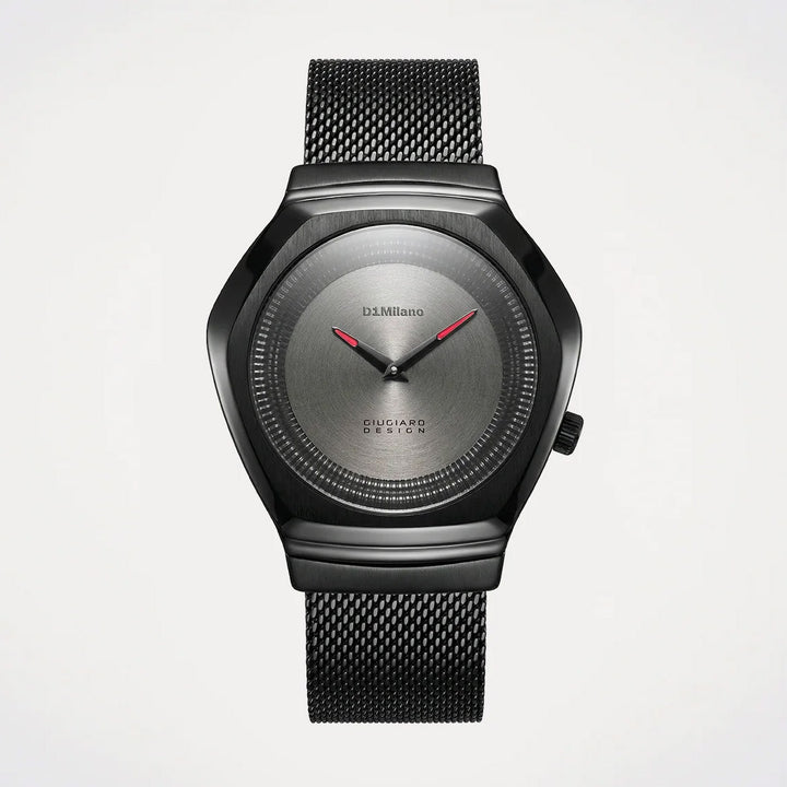 Montre D1 Milano Édition Limitée Giugiaro Design 40mm acier quartz gris D1-IDBJ01