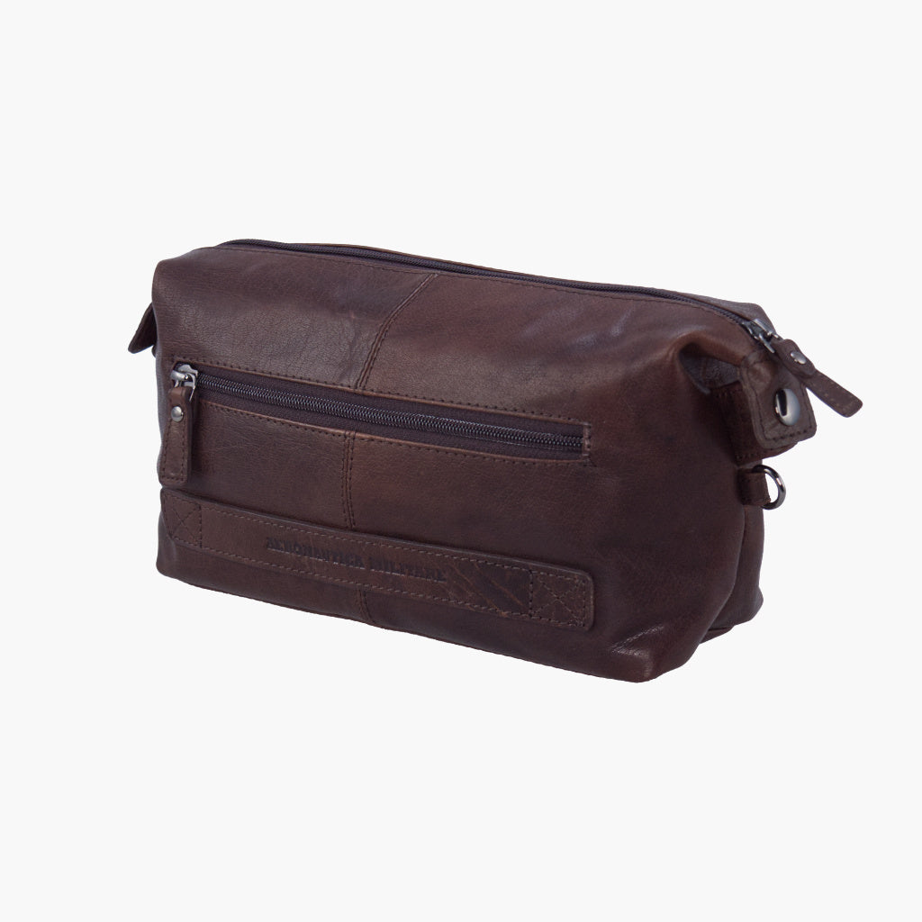 Aeronautica Militare Necessaire Vintage heren clutch tas in leer AM300-MO