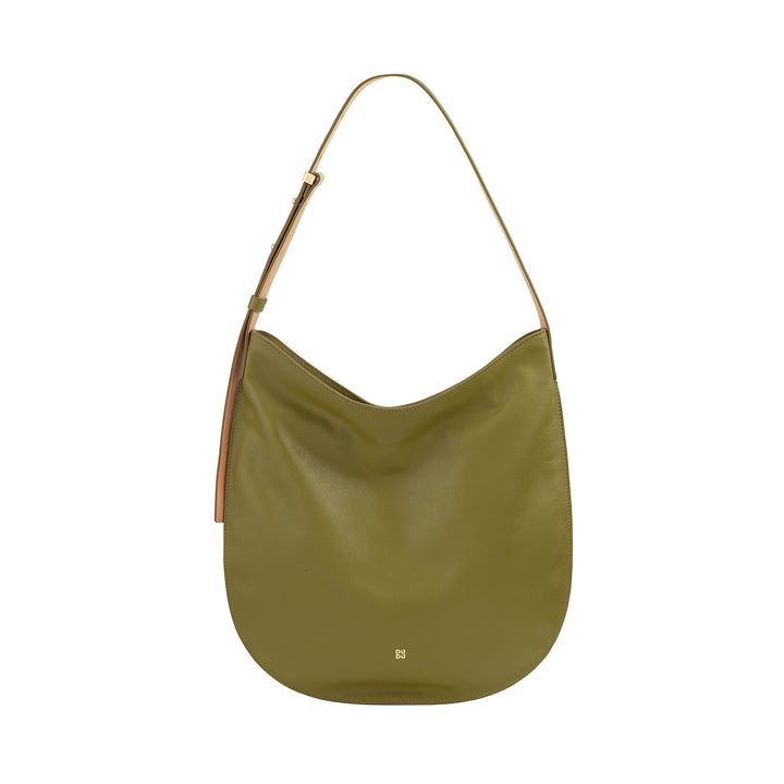 DUDU Damen-Umhängetasche aus weichem Leder, Hobo-Tasche mit Reißverschluss, große, geräumige, farbenfrohe, verstellbare Umhängetasche