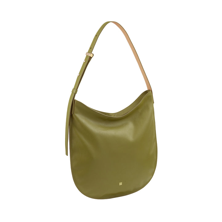 DUDU Damen-Umhängetasche aus weichem Leder, Hobo-Tasche mit Reißverschluss, große, geräumige, farbenfrohe, verstellbare Umhängetasche