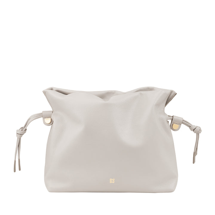 DUDU Sac en Cuir pour Femme avec Fermeture à Cordon - Sac à Bandoulière Élégant, Compact et Pratique pour Chaque Occasion avec Bandoulière Réglable