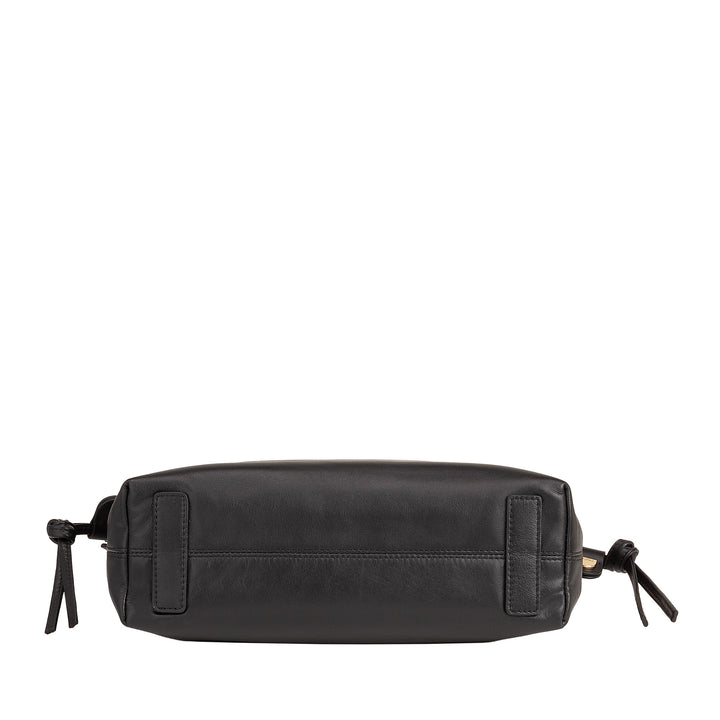 DUDU Sac en Cuir pour Femme avec Fermeture à Cordon - Sac à Bandoulière Élégant, Compact et Pratique pour Chaque Occasion avec Bandoulière Réglable