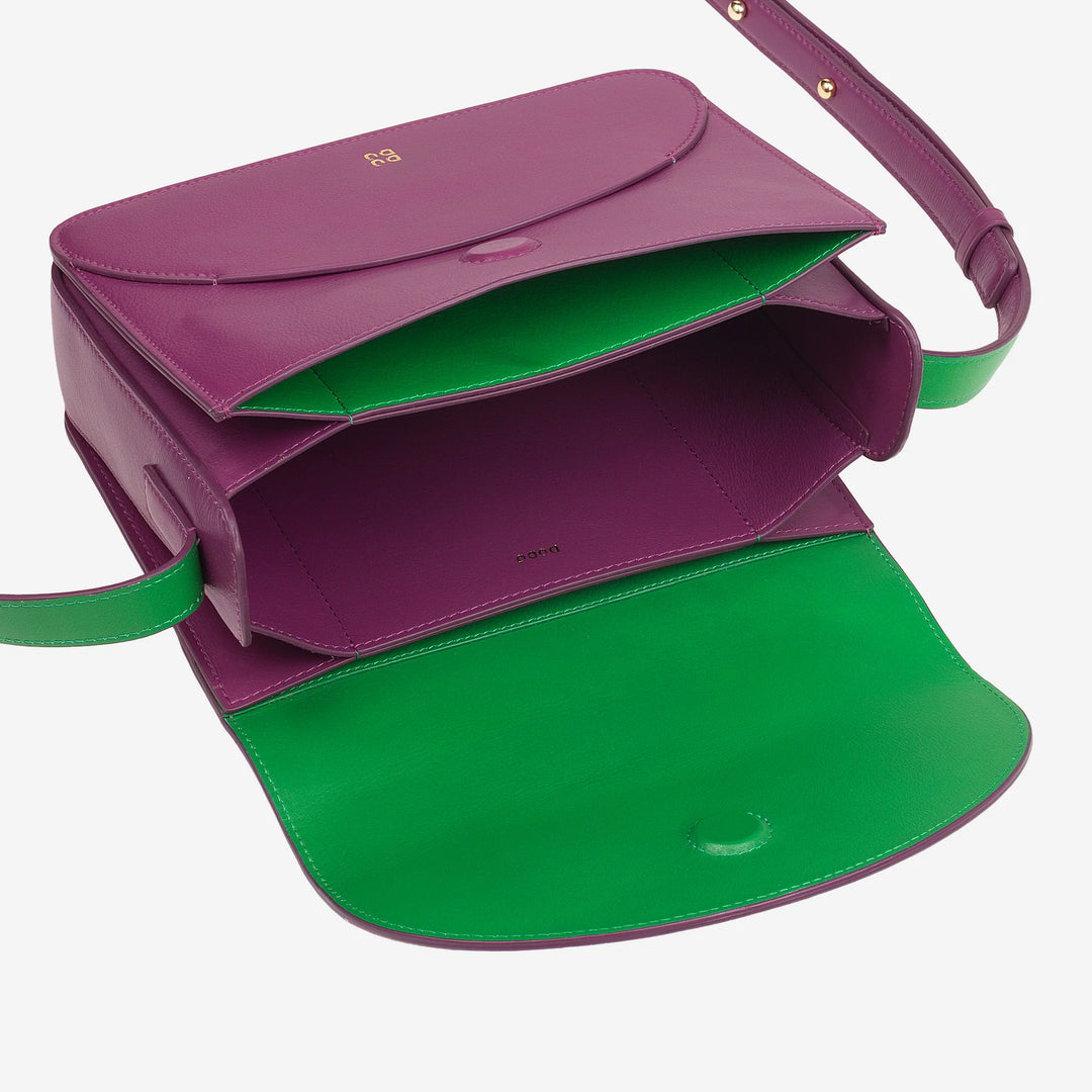 DUDU Sac à bandoulière en cuir pour femme avec rabat modèle enveloppe - Petit sac à main élégant et polyvalent avec bandoulière réglable, sac parfait pour chaque occasion