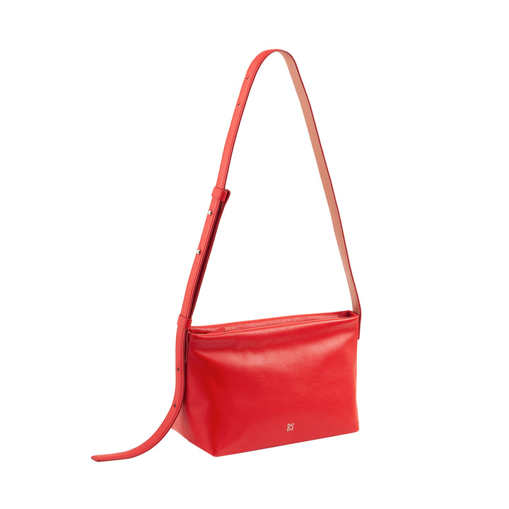 DUDU Kleine Damen-Umhängetasche aus weichem Leder, Umhängetasche, Reißverschluss, elegante City-Mode-Abendhandtasche