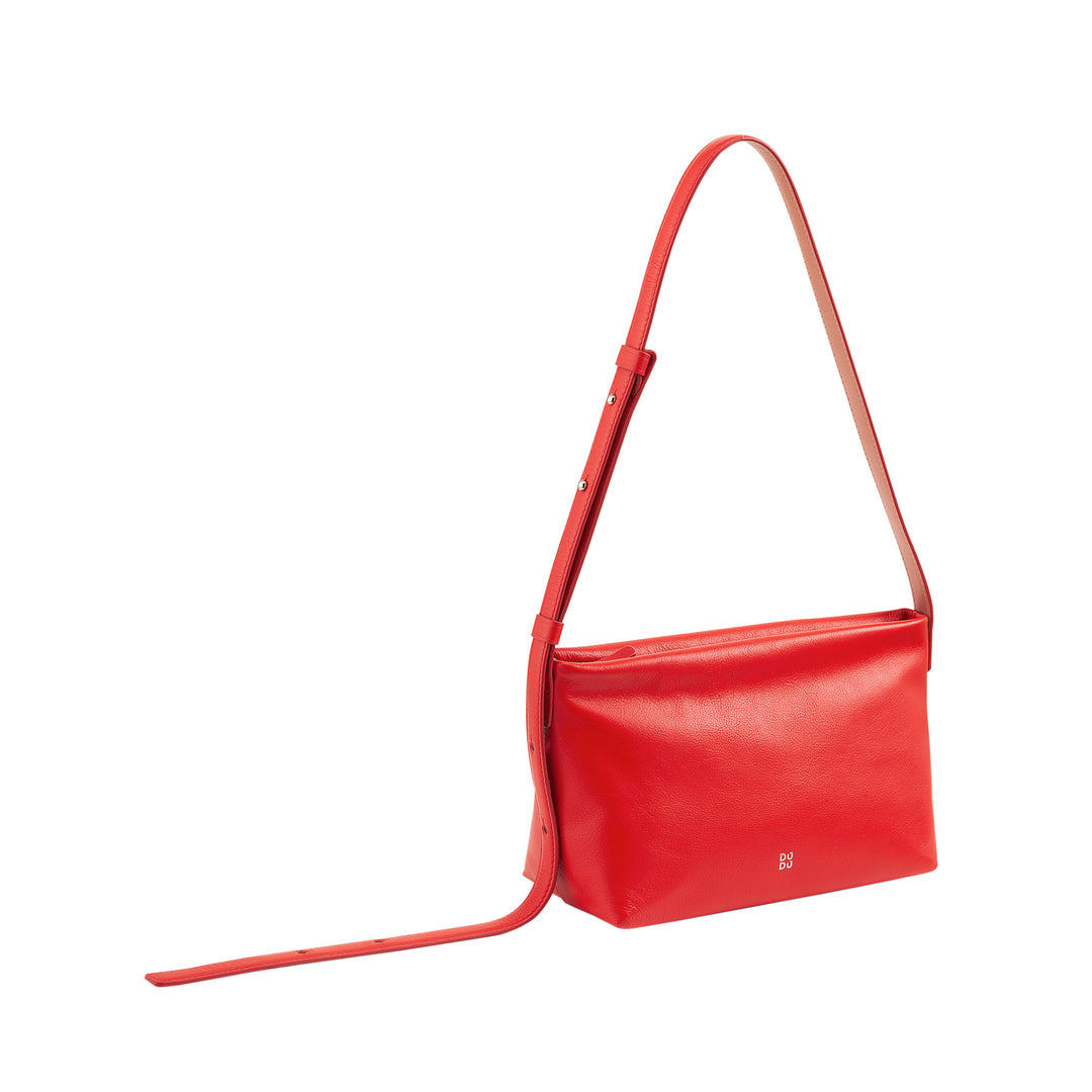 DUDU Kleine Damen-Umhängetasche aus weichem Leder, Umhängetasche, Reißverschluss, elegante City-Mode-Abendhandtasche