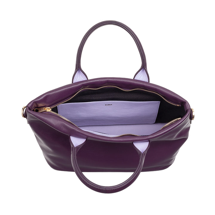 DUDU leren dameshandtas met schouderriem, kleine middelgrote schoudertas met ritssluiting en afneembare schouderriem, elegante kleurrijke handtas