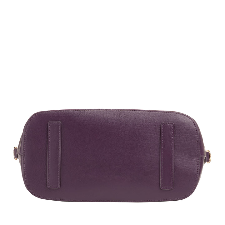 DUDU leren dameshandtas met schouderriem, kleine middelgrote schoudertas met ritssluiting en afneembare schouderriem, elegante kleurrijke handtas