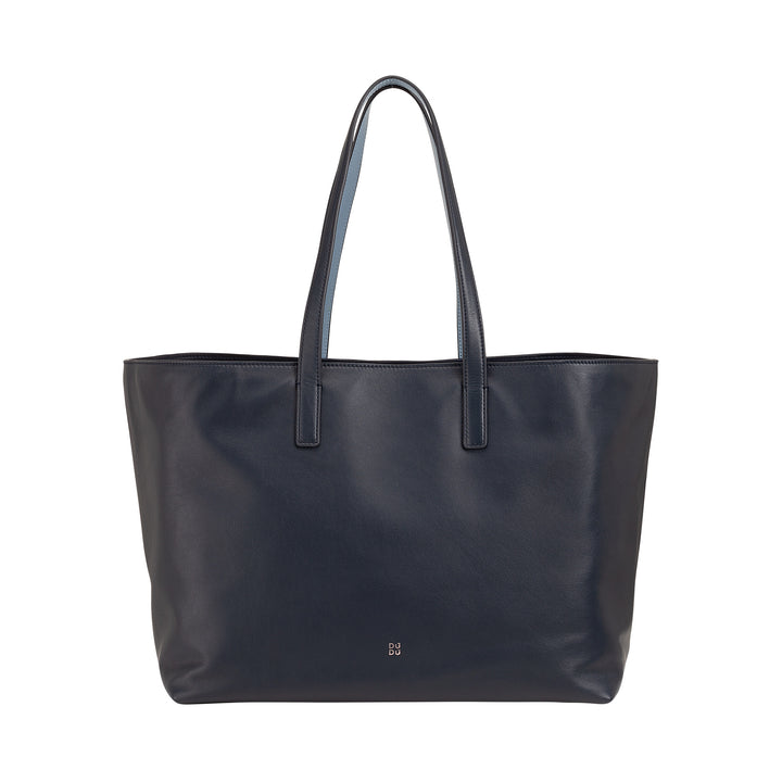 DUDU Grand sac en cuir pour femme, sac fourre-tout souple, sac à bandoulière avec deux poignées, grand sac à main tendance
