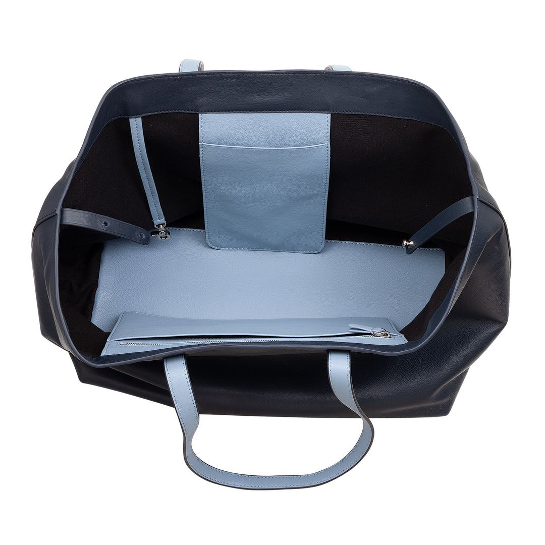 DUDU Grand sac en cuir pour femme, sac fourre-tout souple, sac à bandoulière avec deux poignées, grand sac à main tendance