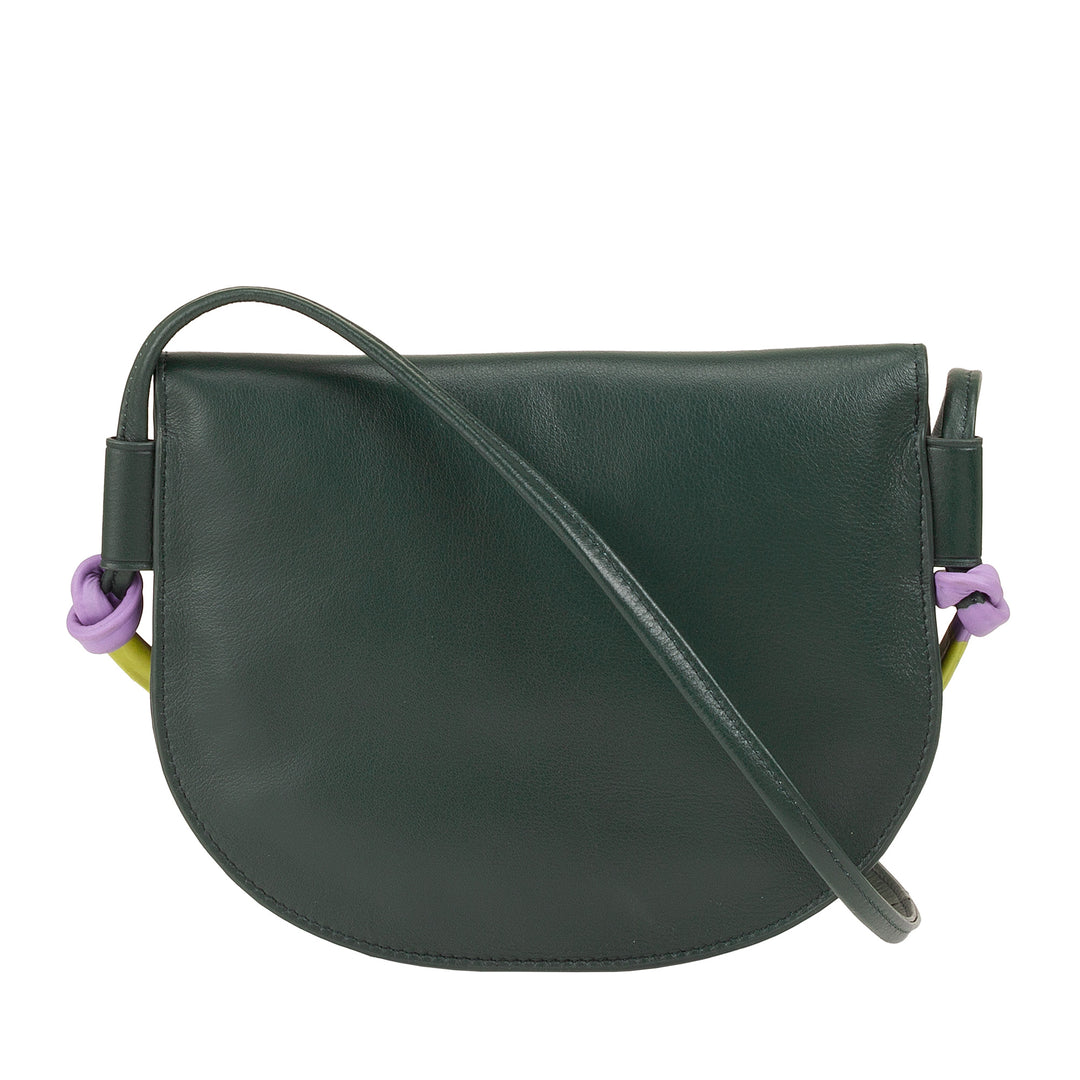 DUDU Sac à bandoulière pour femme en cuir de petite taille, Sac à bandoulière design fin et compact avec fermeture à bouton, bandoulière réglable