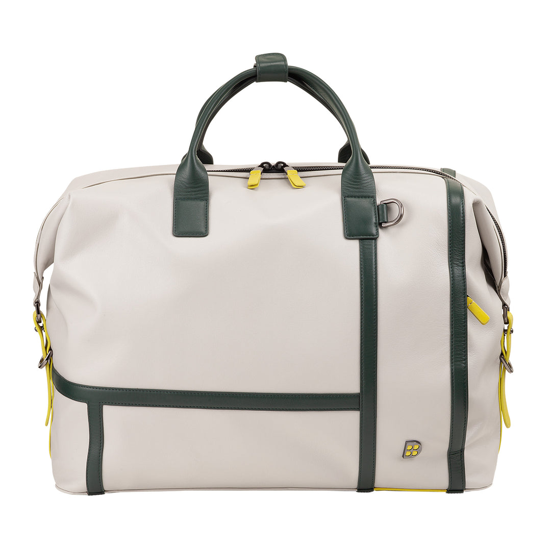 DUDU Tennis-Sporttasche aus Leder, 28 Liter, limitierte Auflage, abnehmbarer Schultergurt, Reißverschluss, Weekender für Reisen, Sporttasche aus Leder