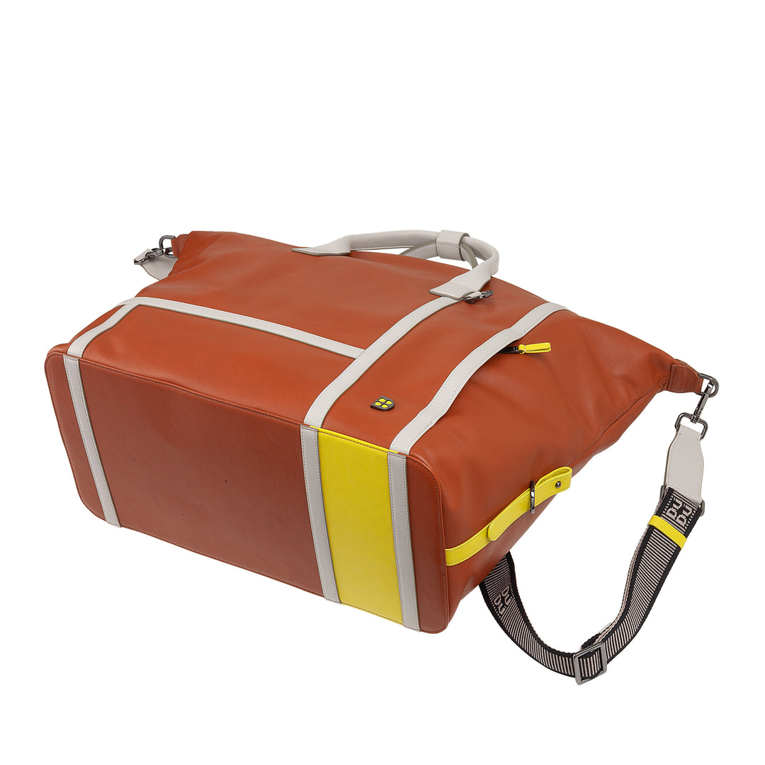 DUDU Leren Tennis Gym Plunjezak, 28 Liter, Limited Edition, Afneembare Schouderriem, Ritssluiting, Weekender voor Reizen, Leren Sporttas