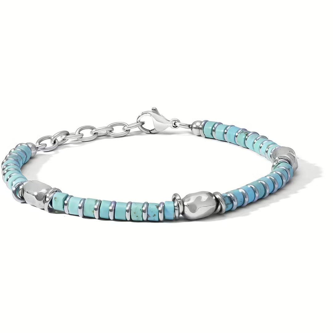 Bracelet Comètes District en acier turquoise UBR 1212