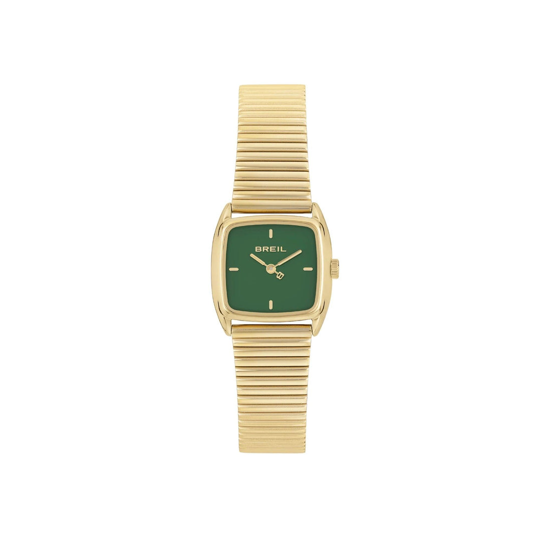 Breil orologio Stylize 24x21mm verde quarzo acciaio finitura IP gold TW2052 - Capodagli 1937