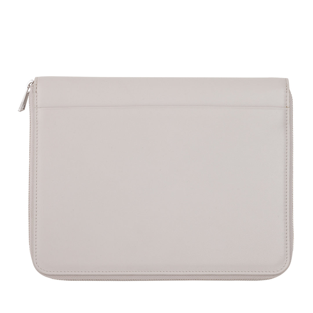 DUDU Genuine Leather A5 Document Folder for Men and Women, iPad Mini Tablet Holder, Clipboard, Organizer for A5 Notebooks