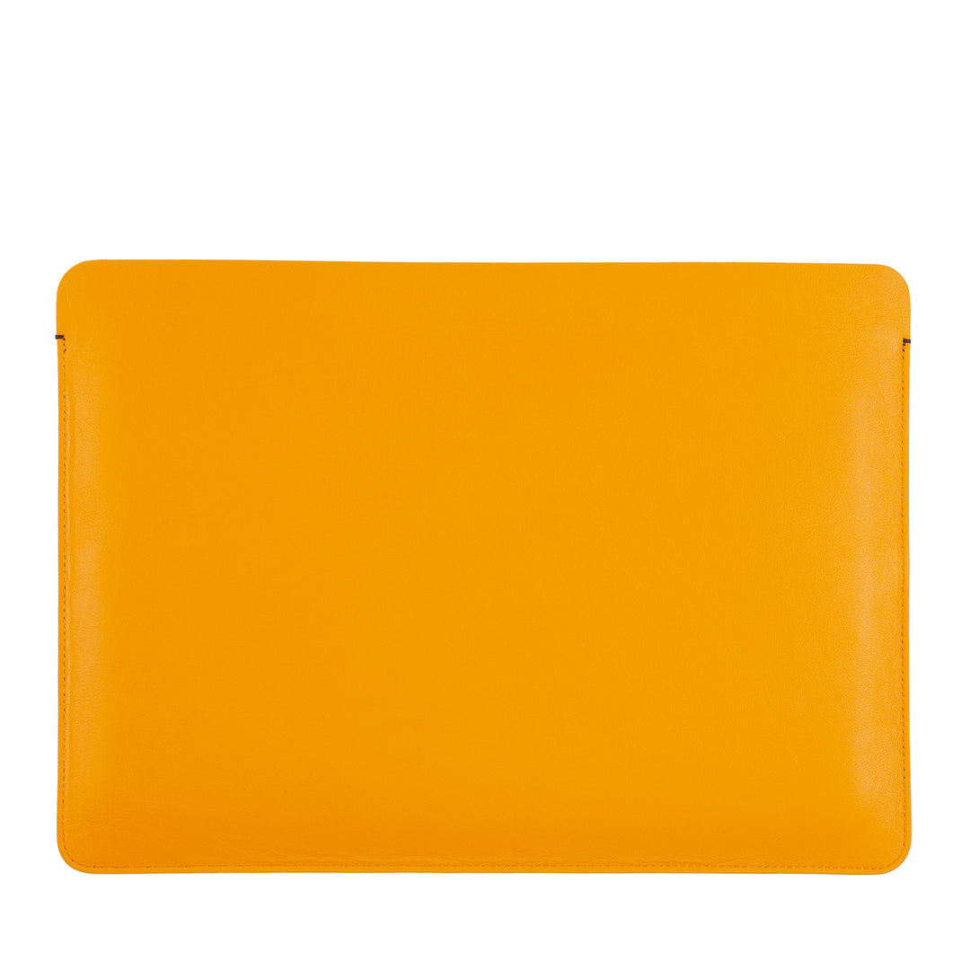 DUDU 13 Zoll PC-Hülle aus weichem Leder, bunte Schutzhülle für Laptop, Notebook, MacBook 13 Zoll, zweifarbig, schlankes Design