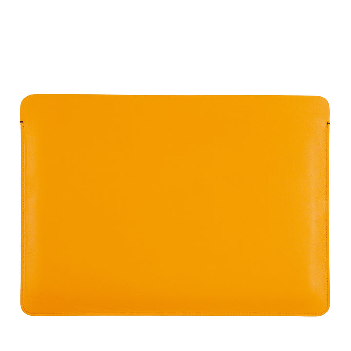 DUDU 13 Zoll PC-Hülle aus weichem Leder, bunte Schutzhülle für Laptop, Notebook, MacBook 13 Zoll, zweifarbig, schlankes Design