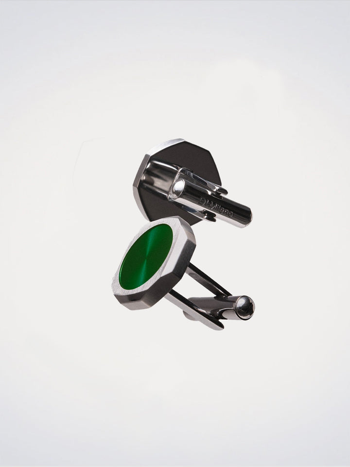 D1 Milano Green octagonal cufflinks D1-JWCLSU02