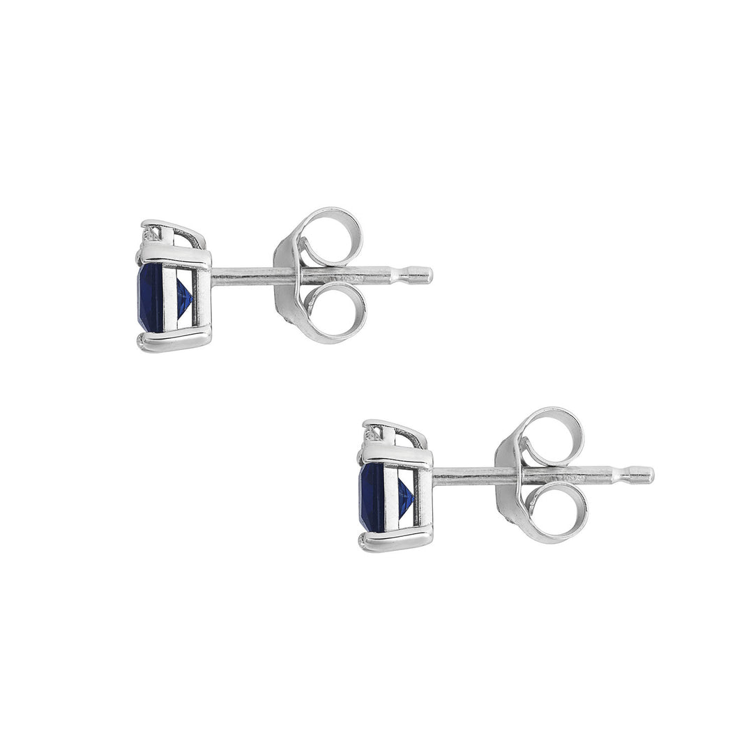Comete Oorbellen in witgoud, diamanten en blauwe saffier ORB1123
