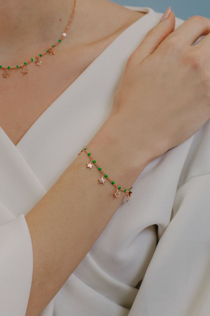 Comete Silberarmband Stern BRA248