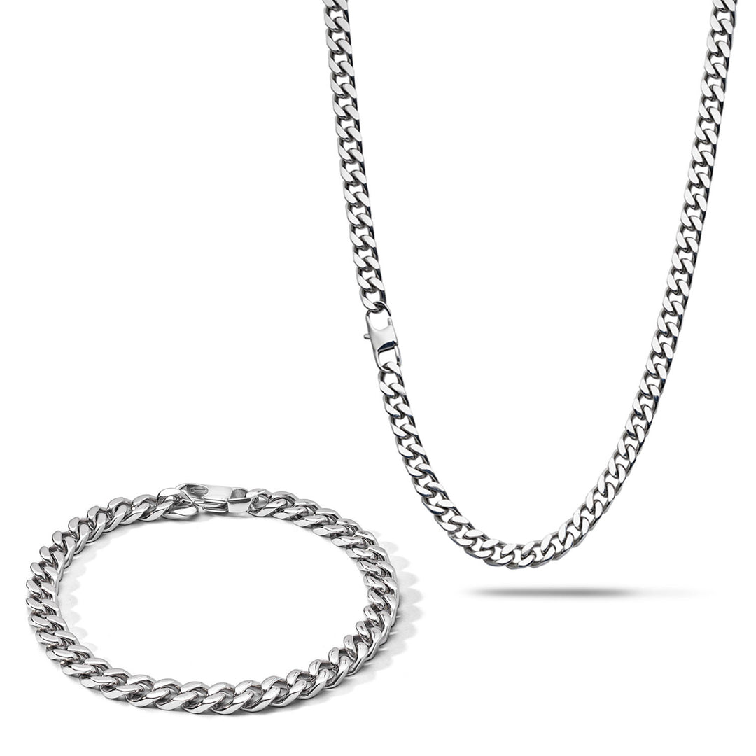 Comete Halskette und Armband Stahlkette KIT7261135