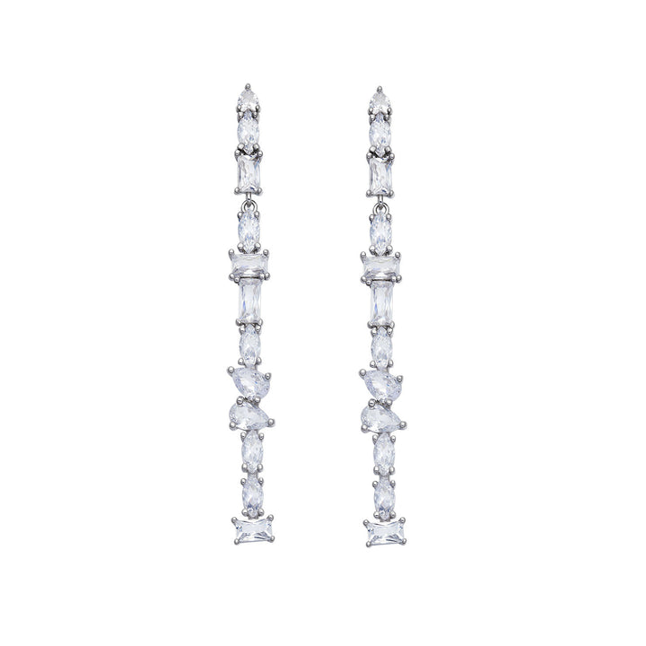 Comete Cascade Ohrringe aus 925‰ Silber und weißen Zirkonen ORA215