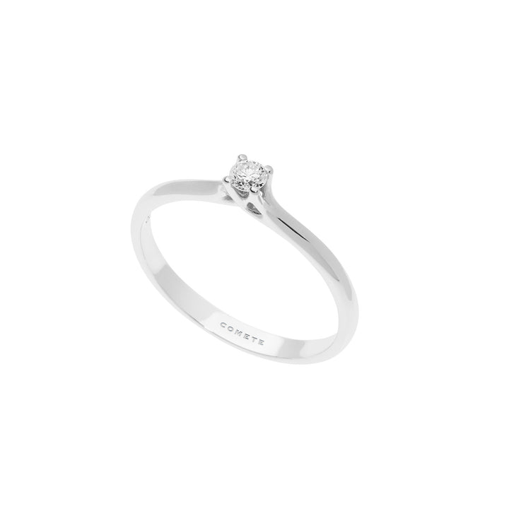 Comete Solitaire Weaving in Gold and Diamond ANB2519