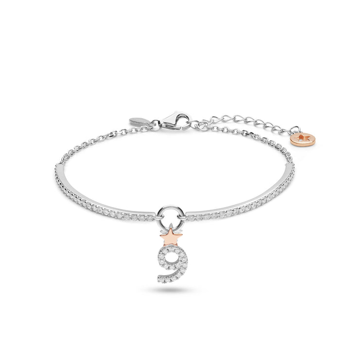 Comete zilveren armband nummer 9 BRA211