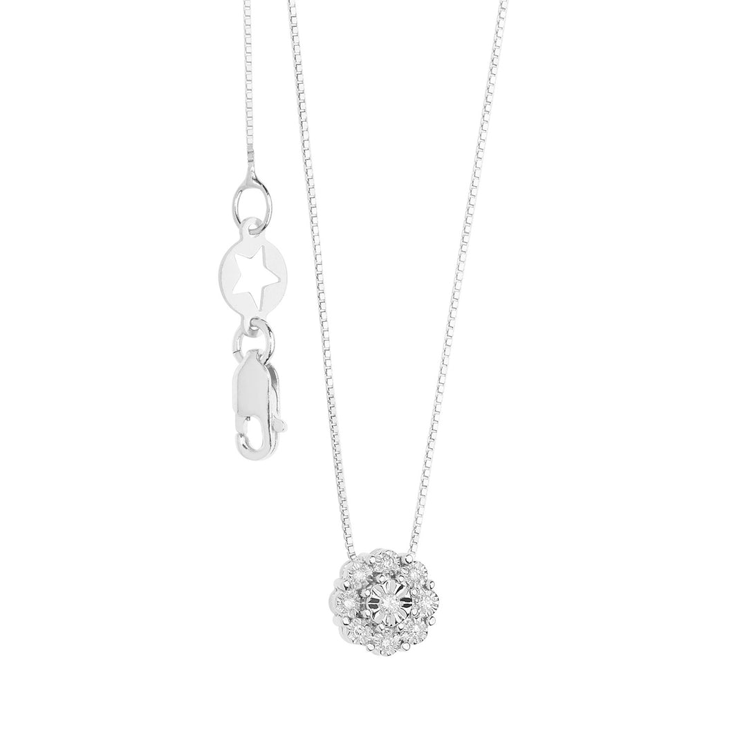 Comete-Halskette aus Weißgold und Diamanten Moments GLB1626