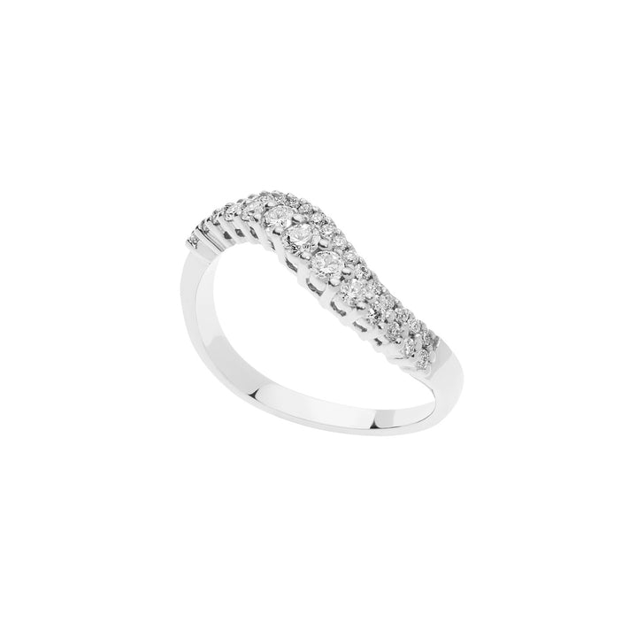 Comete Onda-ring in witgoud en diamanten ANB2493