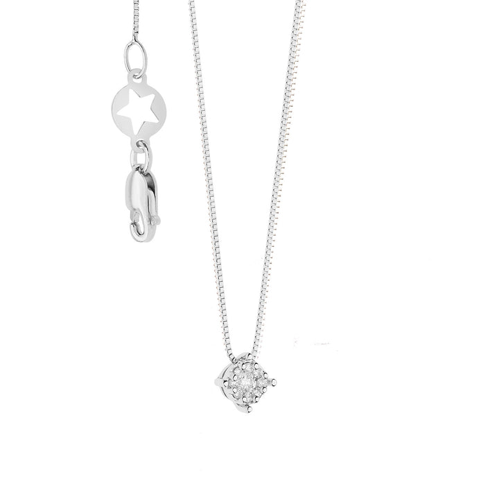 Comete-Halskette aus Gold, Rosendiamanten GLB1610