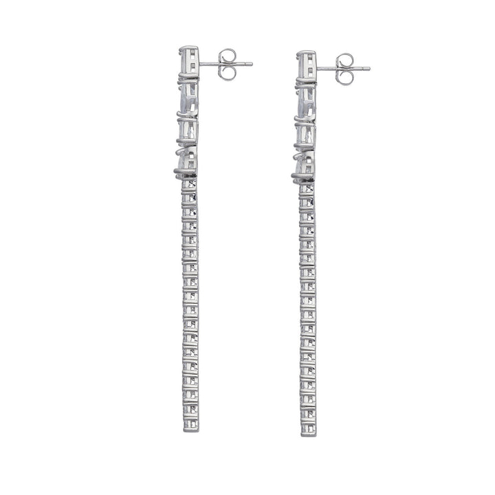 Comete Cascade Ohrringe aus 925‰ Silber und weißen Zirkonen ORA213