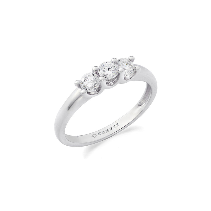 Comete-Ring aus 750‰ Weißgold und Diamanten ANB2736