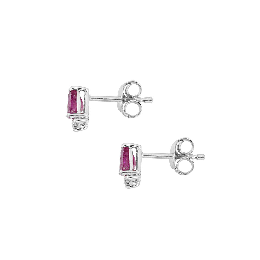 Comete-Ohrringe aus 750‰-Gold, Diamanten und Rubinen, Tropfen ORB1150