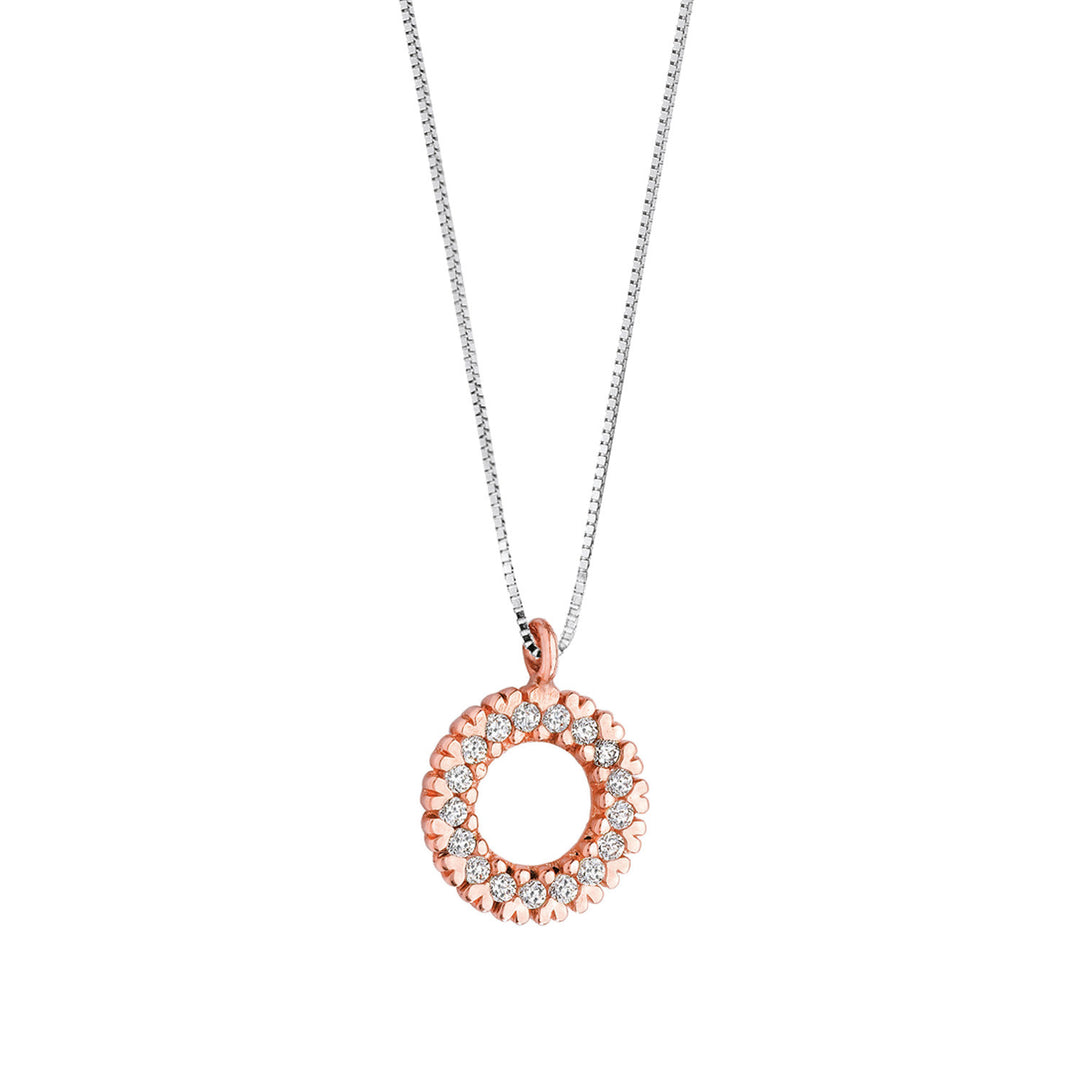 Comete-Halskette aus Roségold und Diamanten GLB1141