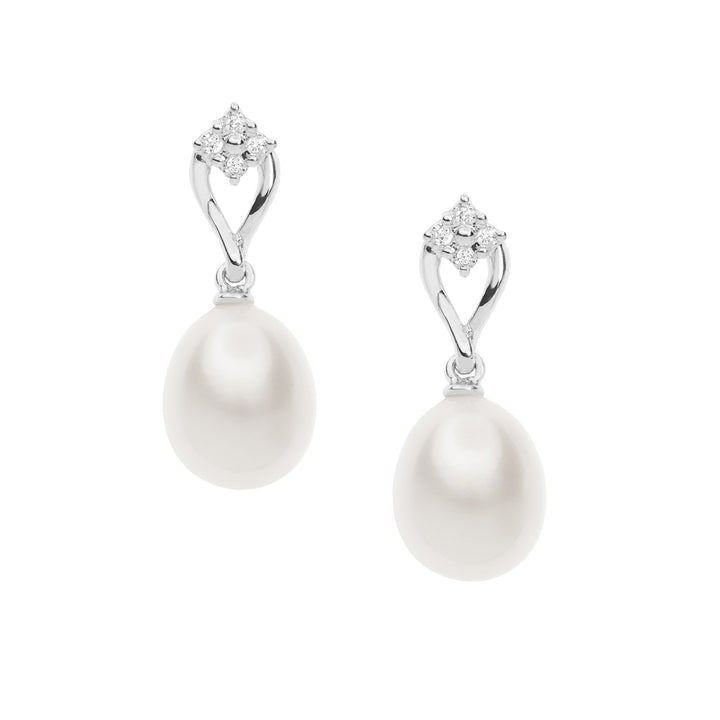 Comete pareloorbellen in goud en diamanten ORP715