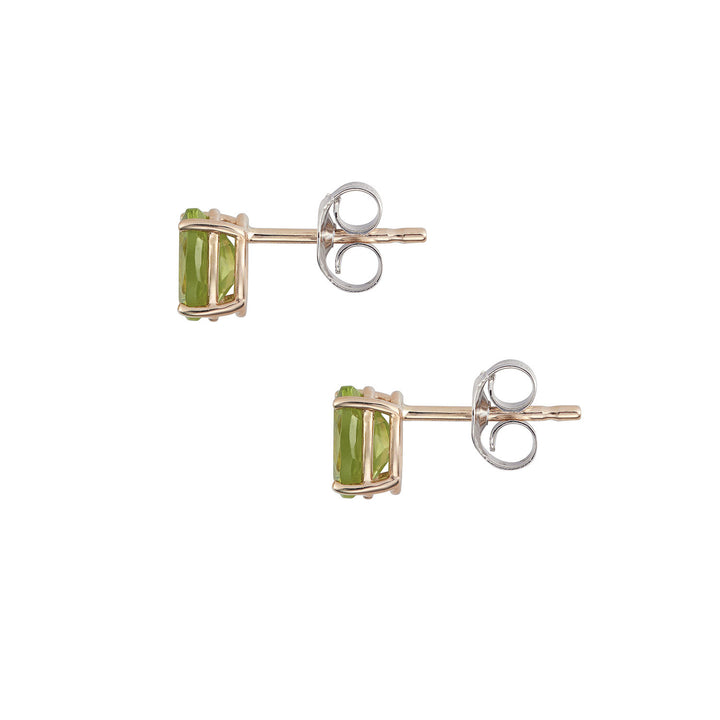 Comete Ovale oorbellen in 750‰ roségoud en Peridot ORB1112