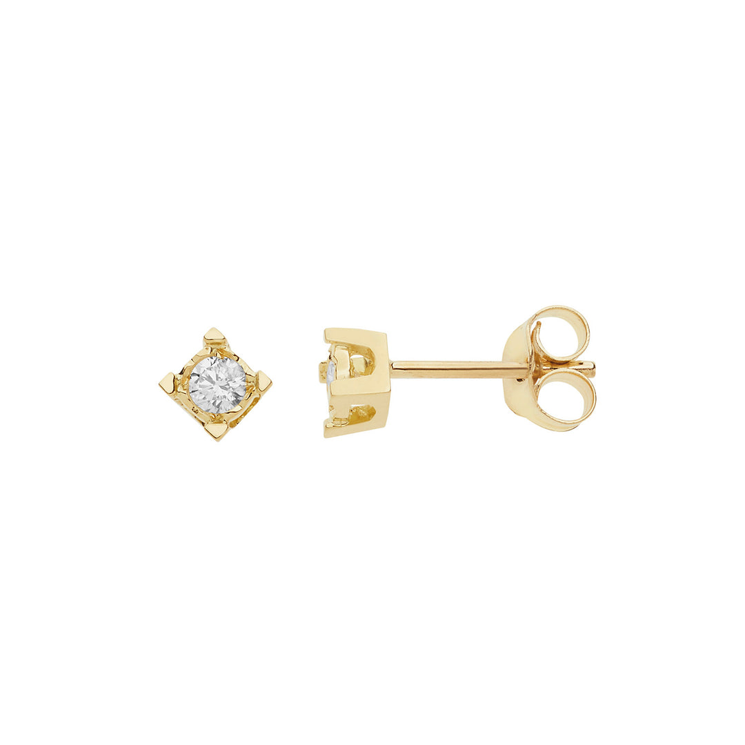 Comete-Ohrringe Diamant-Lichtpunkte in Gold und Diamanten ORB1009G