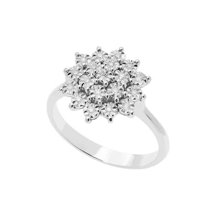 Comete-Ring aus Weißgold und Diamanten Moments ANB2670