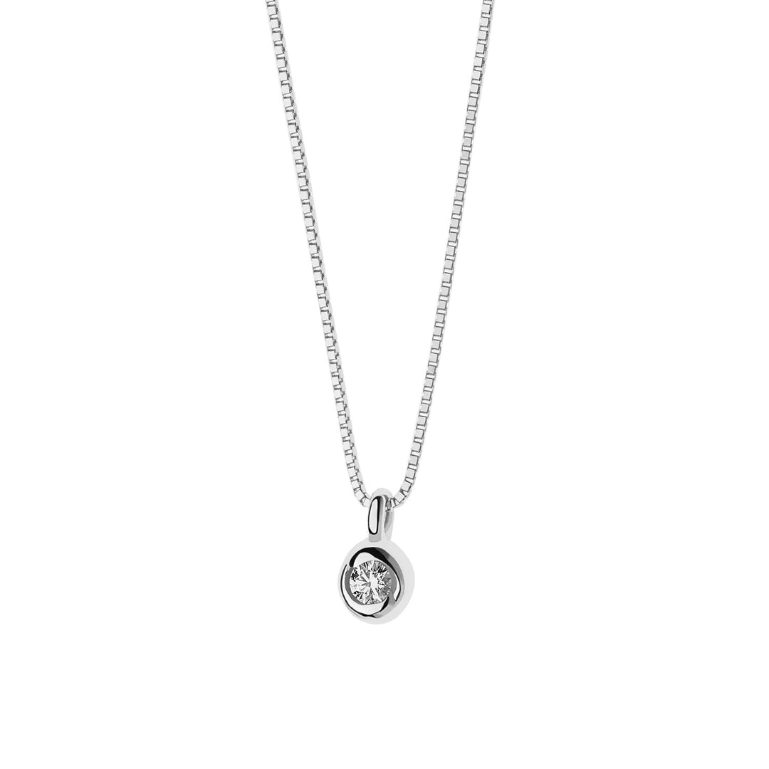 Comete Punto Luce Halskette aus Gold mit Diamanten GLB1228