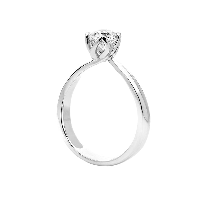 Kometen Solitaire bloemblaadjes in goud en diamant ANB2203