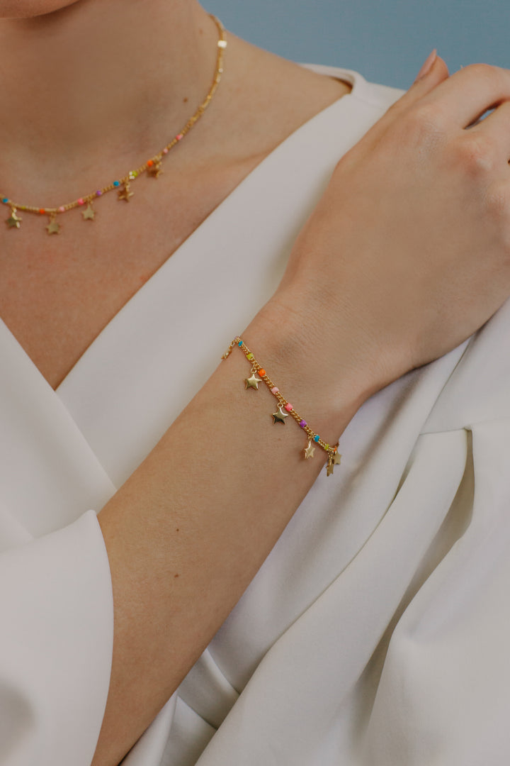 Comete Silberarmband Stern BRA249