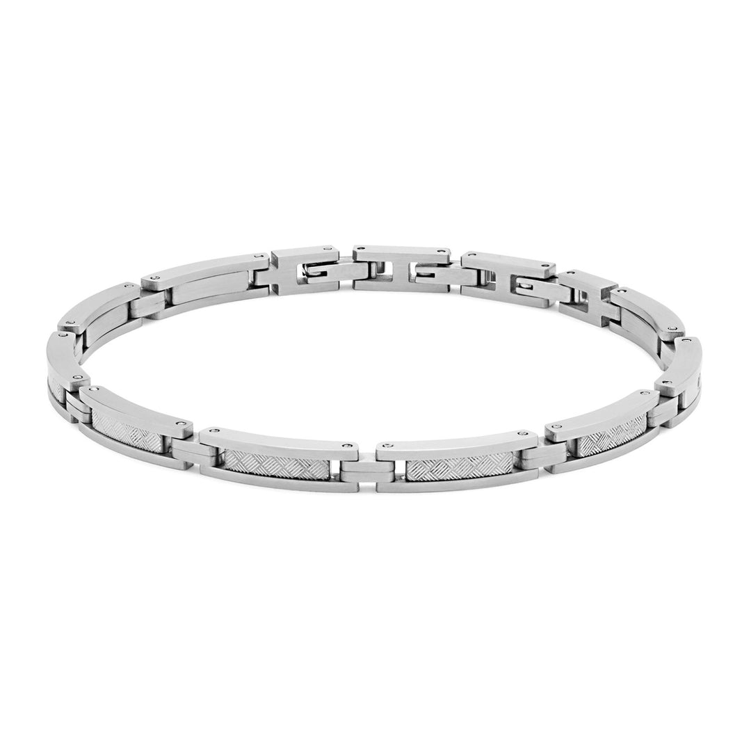 Comete Texture-Armband aus poliertem und satiniertem Stahl UBR980