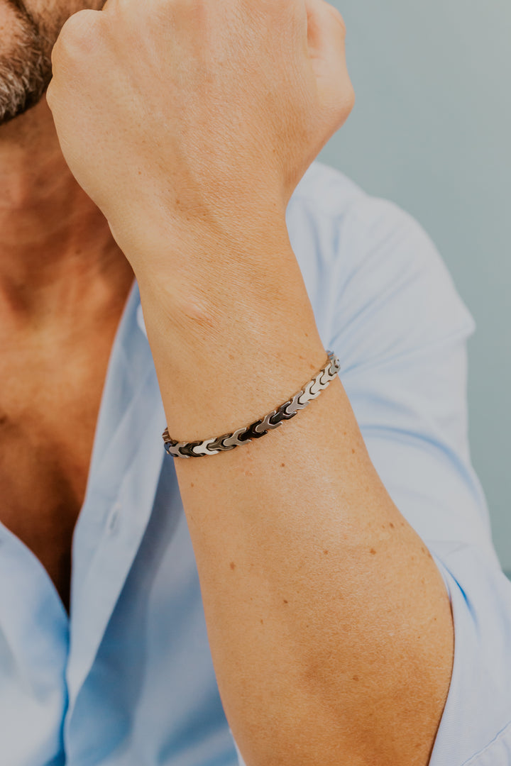 Comete Stalen armband met zwarte PVD UBR1240