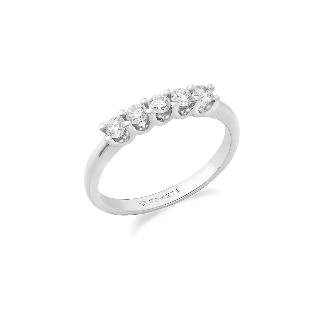 Kometenring aus 750‰ Gold und Diamanten ANB2733